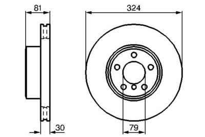 Диск тормозной BOSCH 0986479002