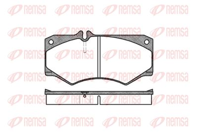 Колодки тормозные передние REMSA 004730