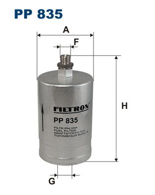 Фильтр топливный FILTRON PP835