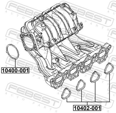 Прокладка дроссельной заслонки GENERAL MOTORS 96376371