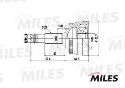 ШРУС наружный Miles GA20300