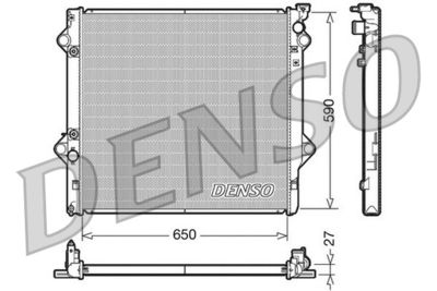 Радиатор охлаждения двигателя DENSO DRM50047