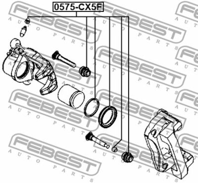 Ремкомплект суппорта переднего MAZDA K0Y13326Z