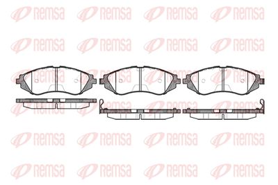 Колодки тормозные дисковые передние REMSA 064502