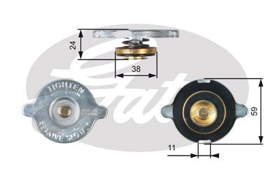 Крышка радиатора GATES RC107