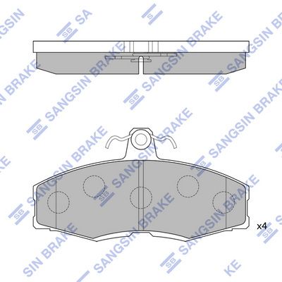 Колодки тормозные дисковые SANGSIN SP1028