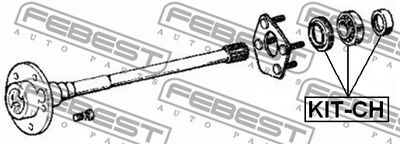 Подшипник полуоси заднего моста FEBEST KITCH
