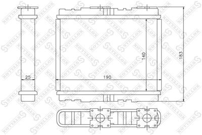 Радиатор отопителя STELLOX 1035094SX