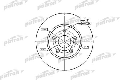 Диск тормозной передний PATRON PBD2683