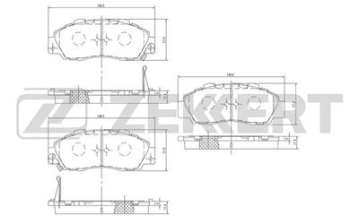 Колодки тормозные дисковые передние Zekkert BS2803