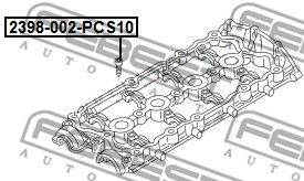 Болт FEBEST 2398002PCS10