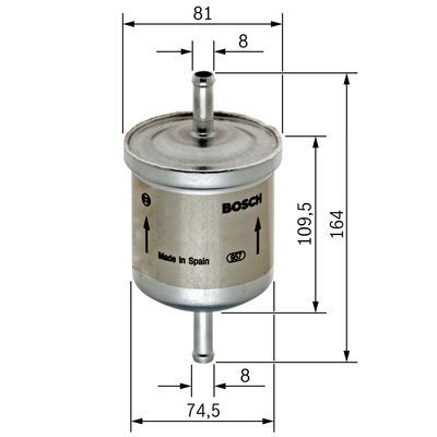 Фильтр топливный BOSCH 0450905264