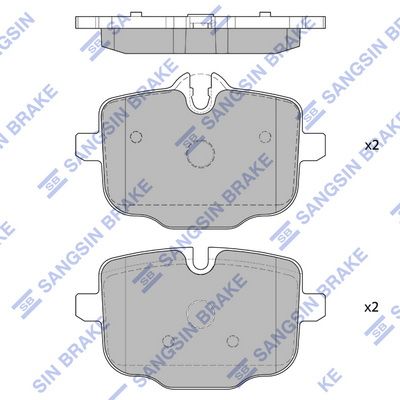 Колодки тормозные задние SANGSIN SP1793