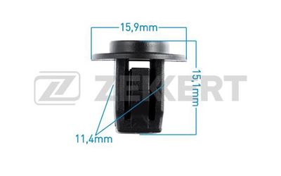 Клипса крепежная Zekkert BE3212