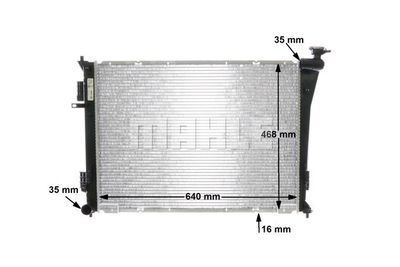 Радиатор охлаждающей жидкости MAHLE CR846000S