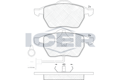 Колодки тормозные дисковые передние Mando MBF010725