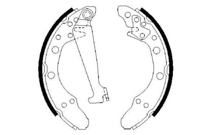 Колодки тормозные барабанные BOSCH 0986487270
