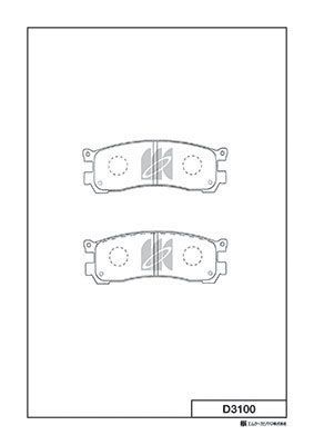 Колодки тормозные дисковые MK KASHIYAMA D3100