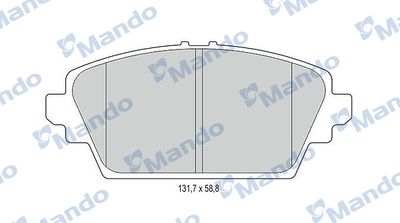 Колодки тормозные передние Mando MBF015737