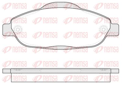 Колодки тормозные передние REMSA 132300