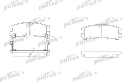 Колодки тормозные дисковые задние PATRON PBP803