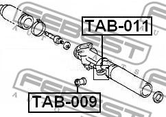 Сайлентблок рулевой рейки FEBEST TAB009