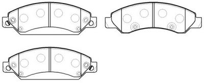 Колодки тормозные передние METACO 3000119
