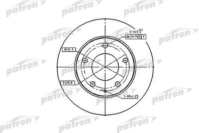 Диск тормозной передний PATRON PBD2704