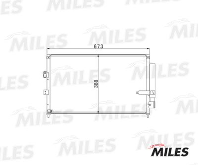 Радиатор кондиционера Miles ACCB046
