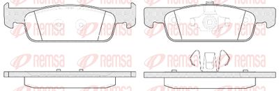 Колодки тормозные передние REMSA 154000