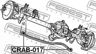 Сайлентблок передней поперечной тяги FEBEST CRAB017
