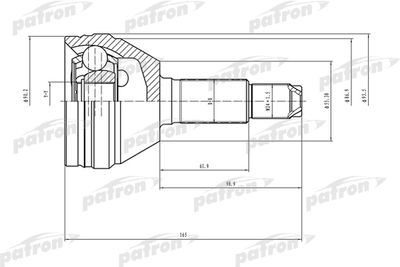 ШРУС наружный PATRON PCV1498