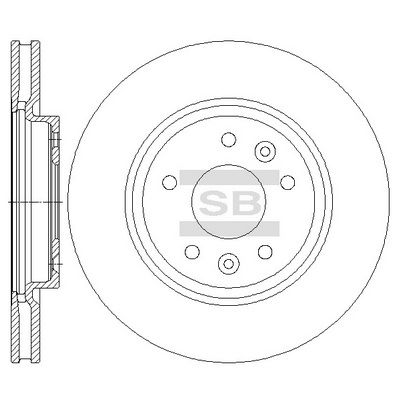 Диск тормозной передний SANGSIN SD4251