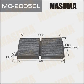 Фильтр салона угольный Masuma MC2005CL