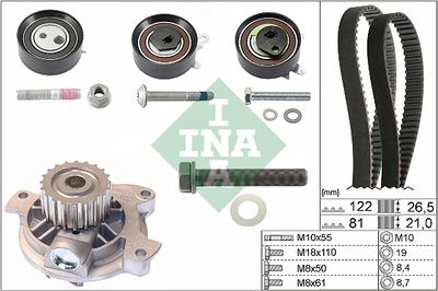 Комплект ремня ГРМ INA 530048430