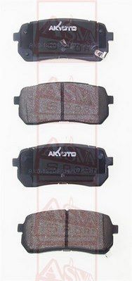 Колодки тормозные задние AKYOTO AKD12208