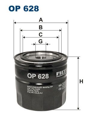 Фильтр масляный FILTRON OP628