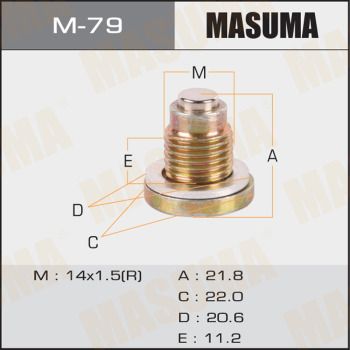 Болт маслосливной с магнитом Masuma M79
