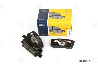 Колодки тормозные дисковые задние HOLA BD846