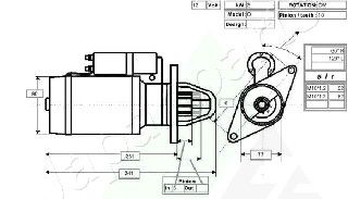Стартер JAPANPARTS MTC952