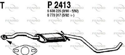 Глушитель задняя часть POLMOSTROW 2413