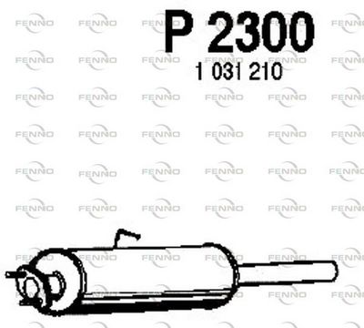 Глушитель задняя часть POLMOSTROW 2300