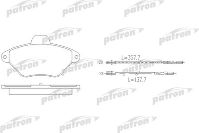 Колодки тормозные дисковые передние PATRON PBP875