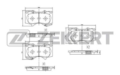 Колодки тормозные дисковые передние Zekkert BS2241
