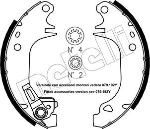 Колодки тормозные барабанные METELLI 530320Y
