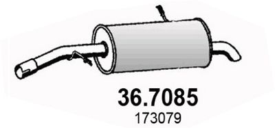 Глушитель задняя часть ASSO 367085