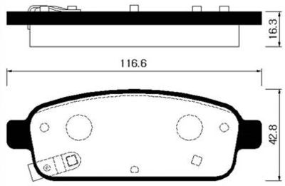 Колодки тормозные дисковые задние HSB HP2022