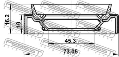 Сальник привода FEBEST 95JBS47731016R