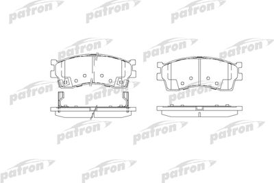 Колодки тормозные дисковые передние PATRON PBP1602