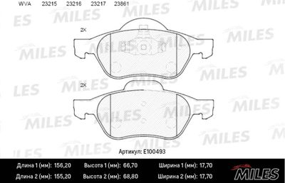 Колодки тормозные дисковые передние BLITZ BB0283